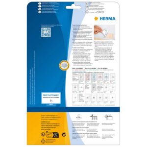 HERMA 4514 lipni etiketė Suapvalintas stačiakampis Balta 200 vnt - Image 2