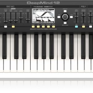 Behringer DEEPMIND 12 sintezatorius Analoginis sintezatorius 49 Juoda