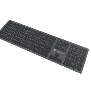 NATEC NKL-1830 klaviatūra Universalus RD belaidis ryšys + „Bluetooth“ QWERTY Ispanas Juoda, Pilka - Image 2