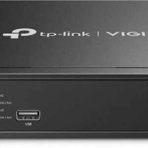 TP-Link VIGI NVR1008H-8MP tinklinis vaizdo įrašymo įrenginys (NVR) Juoda