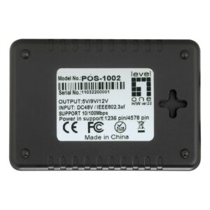 LevelOne POS-1002 tinklo dalytuvas Maitinimas per Eternetą (PoE) Juoda - Image 3