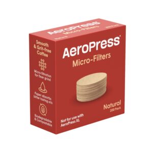 „Aeropress“ popieriniai kavos filtrai „Natural“, 200 vnt.