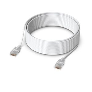 Ubiquiti UACC-Cable-Patch-EL-15M-W tinklo kabelis Permatomas, Balta Cat6 - Image 2
