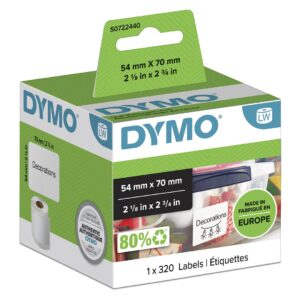 DYMO LW - Multi-Purpose Labels - 54 x 70 mm - S0722440 Balta Lipni spausdintuvo etiketė