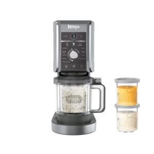 Ninja CREAMi Deluxe 0,709 L 800 W Juoda, Sidabras - Image 1