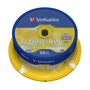 Verbatim DVD+RW Matt Silver 4,7 GB 25 vnt