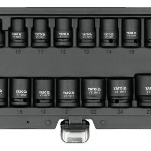 YATO SMŪGINIŲ GALVUČIŲ RINKINYS 15 vnt. 1/2" 10-27 mm