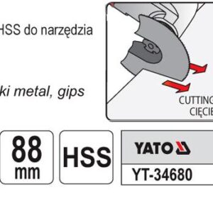 YATO MT APVALUS HSS PJŪKLELIS