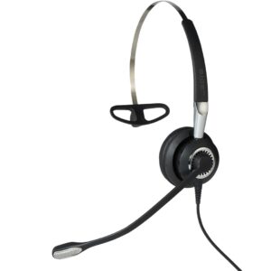 Jabra BIZ 2400 II Laisvų rankų įranga Vielinis Su lankeliu, Ausinės su kabliukais, Kaklo raištis Biuras / skambučių centras Juoda, Sidabras - Image 1