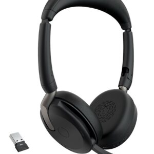 Jabra Evolve2 65 Flex Laisvų rankų įranga Bevielis Su lankeliu Biuras / skambučių centras USB A tipo Bluetooth Įkrovimo stovas - Image 2