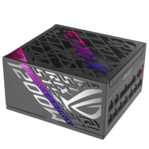 ASUS ROG -STRIX-1200P-GAMING-E maitinimo blokas 1200 W 20+4 pin ATX ATX Juoda, Multi spalvos - Image 1