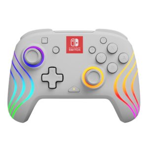 PDP Afterglow Wave Balta USB Žaidimų pultelis Analoginis / skaitmeninis Nintendo Switch, Nintendo Switch Lite, „Nintendo Switch“ OLED - Image 1