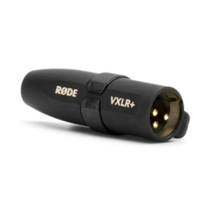 RØDE VXLR+ kabelių lizdinio / kištukinio jungčių tipo keitiklis 3.5mm TRS mini-jack XLR Juoda