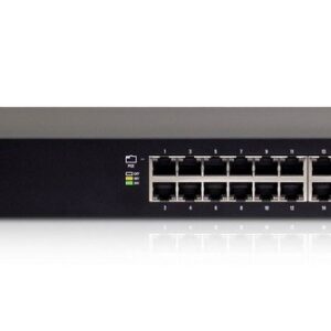Ubiquiti ES-24-250W tinklo komutatorius Valdomas L2/L3 Gigabit Ethernet (10/100/1000) Maitinimas per Eternetą (PoE) 1U Juoda