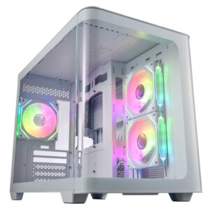 FSP S380-WA „Micro Tower“ Balta - Image 2