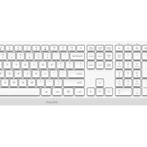 Philips 3000 series SPT6307W/00 klaviatūra Pelė įskaityta Universalus Radijo dažnio belaidė QWERTY Anglų Balta