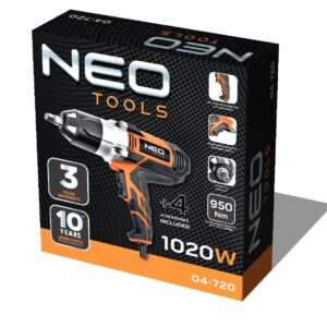 NEO tools 04-720 elektrinis atsuktuvas arba smūginis įrankis