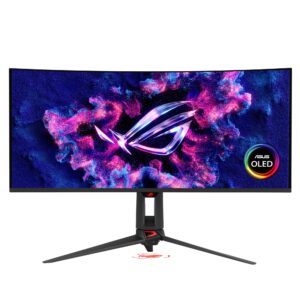 Monitor|ASUS|34 "|3440 x 1440 pixels|Wide Quad HD|Native aspect ratio 21:9|QD-OLED|Curved|90LM0CU0-B01971 - Image 1