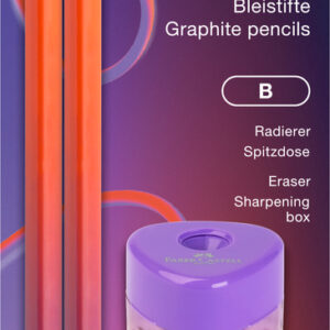 Harilik pliiats Faber-Castell Grip Flow Edition Punchy Melon 2tk/bl