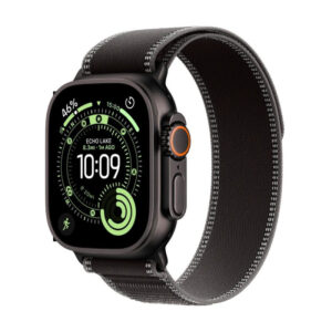 Apple Watch Ultra 3 GPS + Cellular  49mm Black Titanium Case with Black/Charcoal Trail Loop -Large,Model A3281, MF1H4QR/A