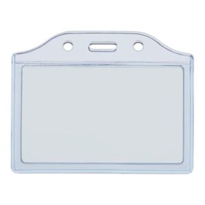 Dėklas 2 vardinėms kortelėms, 86x54mm, horizontalus, melsvai skaidrios spalvos - Image 1