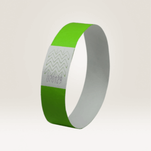 Kontrolinė renginių apyrankė Tyvek neoninės žalios spalvos 265x19mm - Image 2