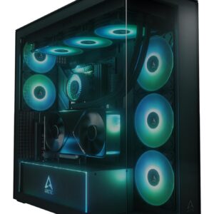 Case|ARCTIC|Xtender VG (Black)|Case product features Transparent panel|Not included|Colour Black|ACPCC00016A - Image 1