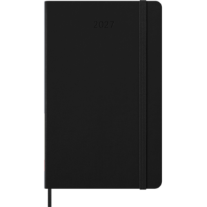 Kalendermärkmik Moleskine 2027 13x21cm, päev, kõvad kaaned, must - Image 2