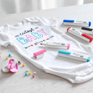 Tekstilės žymeklių rinkinys Faber-Castell, vaikų drabužiams, 5 spalvos - Image 5