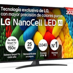 TV Set|LG|55 "|4K Ultra HD|3840 x 2160 pixels|Flat|16:9|NanoCell|55NANO81A6A