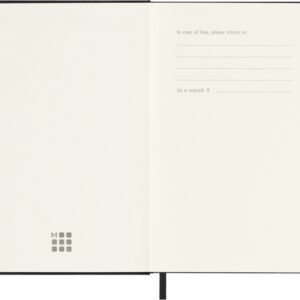 Kalendermärkmik Moleskine 2027 9x14cm, nädal, kõvad kaaned, must - Image 2