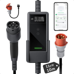 dé 11kW Portable Charger with 10m Cable (APP VERSION)