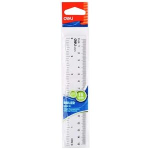 *Liniuotė DELI G02512, 15cm, skaidri