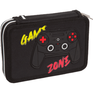 Penalas deVENTE Gamer, dviejų skyrių, 21x14x5,2 cm, juodos spalvos
