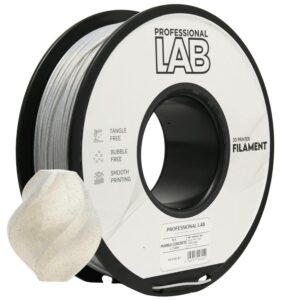3D Plastikas - Filamentas PLA marble concrete | 1.75 mm, 1 kg | Professional LAB