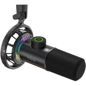 FIFINE AmpliGame K658 RGB Dinaminis Mikrofonas | Black