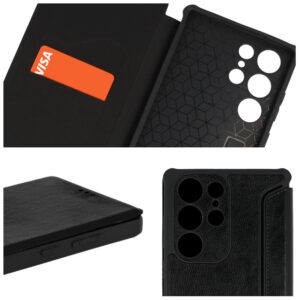 Razor Leather Book dėklas Samsung Galaxy A54 5G black - Image 7