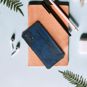 Razor Leather Book dėklas Samsung Galaxy A53 5G navy - Image 7