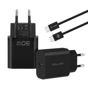Blavec Wall charger BC-14 GaN4 - Type C - PD QC 30W 3A with Type C to Type C cable (TCBC14G4-CB303A+CC) black - Image 2