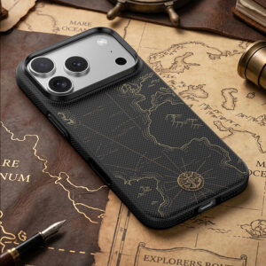 Benks ArmorEdge X1 Air Navigator Kevlar Dėklas (C.K.FL.AP.SJ.0069) Apple iPhone 18 Pro/17 Pro juodos spalvos - Image 8