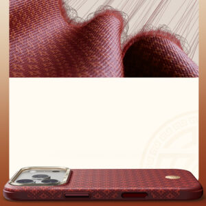Benks ArmorGrid Edge X9 Air Navigator Kevlar dėklas (C.K.FL.AP.RD.X069) iPhone 18 Pro/17 Pro ryškiai raudonos spalvos - Image 9