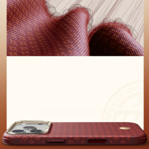 Benks ArmorGrid Edge X9 Air Navigator Kevlar Dėklas (C.K.FL.AP.RD.X070) Apple iPhone 18 Pro Max/17 Pro Max Sawy raudonos spalvos - Image 9