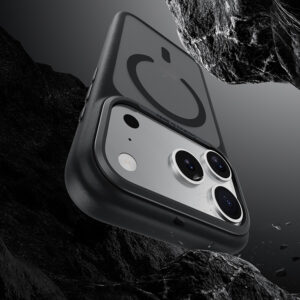 Benks Magnetic Mist Dėklas Metal Frame (C.K.FF.AP.BK.0072) skirtas Apple iPhone 18 Pro/17 Pro juodos spalvos (Camera Control Button) - Image 8