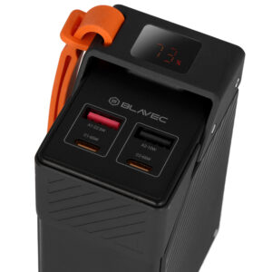 Blavec Power Bank 30000mAh BJ-50 Tytan 65W - 2x Type-C + 2x USB-A (PBBJ50B) juodos spalvos - Image 4