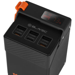 Blavec Power Bank 50000mAh BJ-50 Tytan 100W - 3x Type-C + 3x USB-A (PBBJ50C) juodos spalvos - Image 4