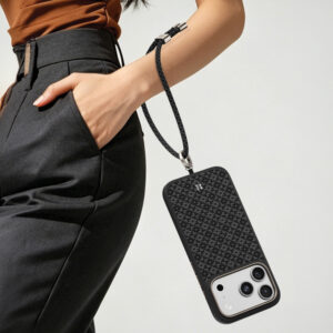 Benks short strap GS02 ArmorGrid (C.Q.GS.00.BK.0002) skirtas telefonui juodos spalvos - Image 2
