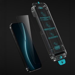 Benks Tempered glass Glass Warrior Sapphire Coating (C.M.MZ.AP.BK.D073) skirtas Apple iPhone 18 Pro Max/17 Pro Max juodos spalvos - Image 7