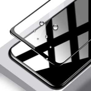 Tel Protect Full Glue 6D Tempered Glass skirtas SAMSUNG GALAXY S22/S23 BLACK (with fingerprint unlock) - 10 PACK - Image 6