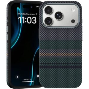 Benks Dėklas Magnetic Armor Pro Aurora Kevlar 600D (C.K.FL.AP.SR.A072) iPhone 18 Pro/17 Pro (Camera Control Button) - Image 2