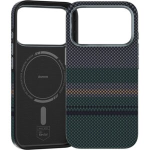 Benks Dėklas Magnetic Armor Pro Aurora Kevlar 600D (C.K.FL.AP.SR.A072) iPhone 18 Pro/17 Pro (Camera Control Button) - Image 3